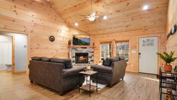 TV connectée, cheminée