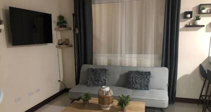 Fully equipped and furnished apartment and office.