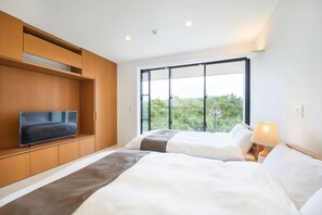 Elite-Villa, Nichtraucher (Construction ongoing nearby, No View) | 2 Schlafzimmer, Daunenbettdecken, kostenloses WLAN, Bettwäsche