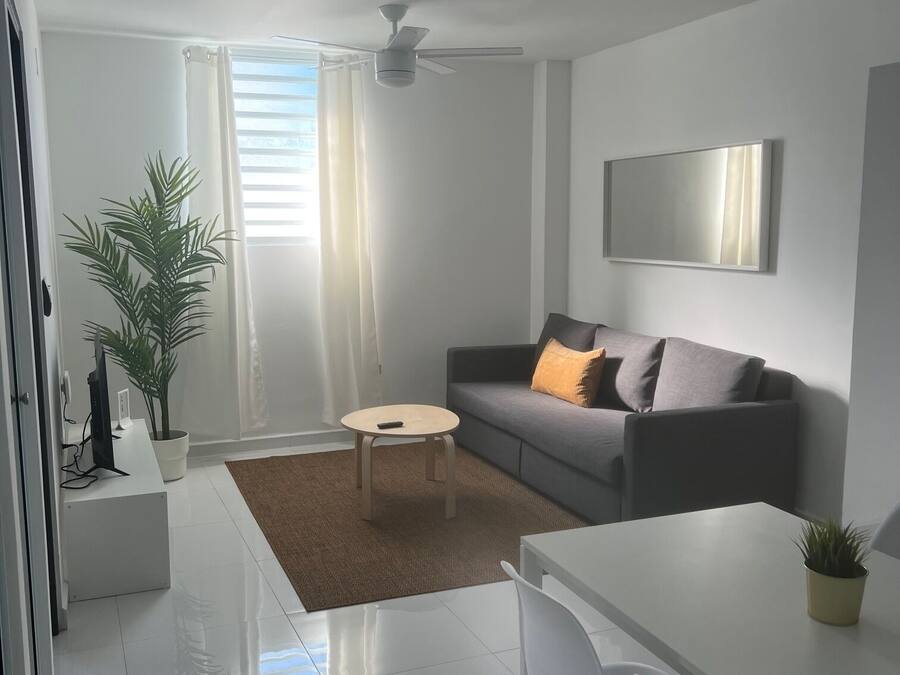 Apartamento básico | Área de estar | TV
