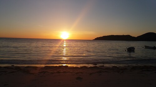 Family size of 6 persons,  extra bed upon requestor , Beach front
