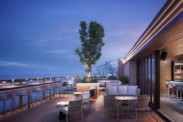 Rooftop bar, alfresco dining, open daily