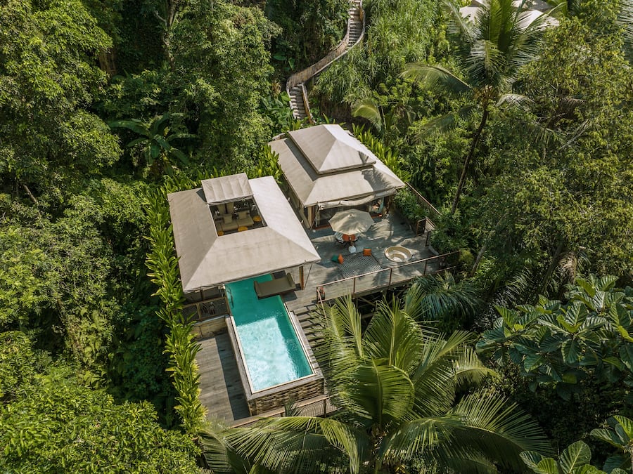 Rom (Jungle Infinity Pool Lodge - Adults) | Sengetøy av topp kvalitet, senger med overmadrass og minibar