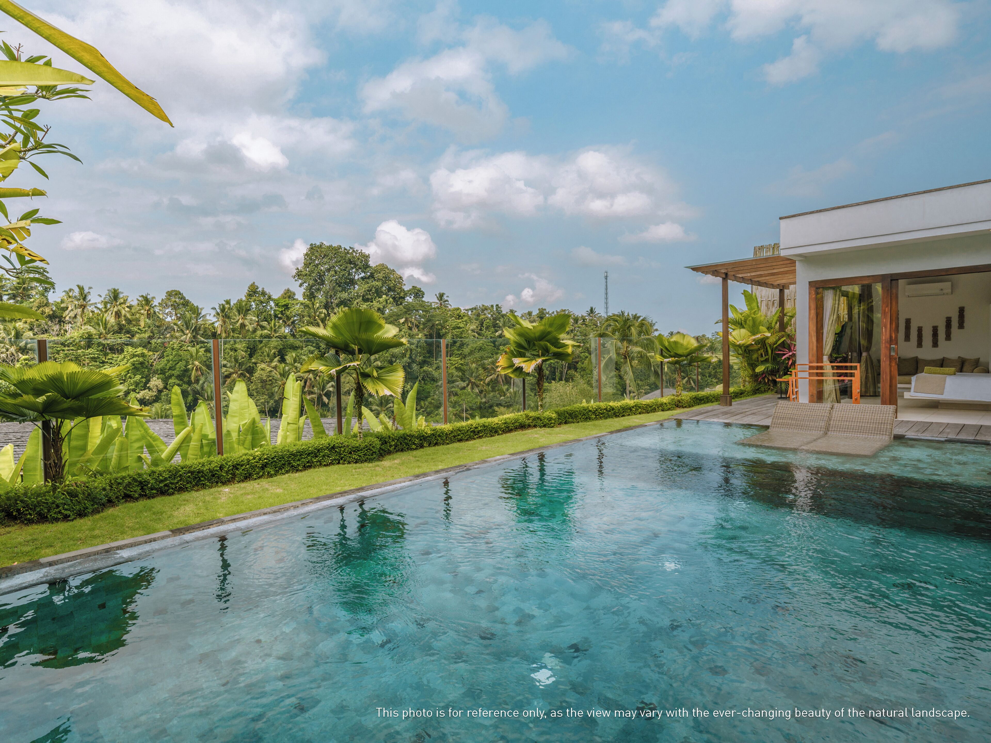 Villa de lujo, 2 habitaciones, piscina privada (Jungle View) | Ropa de cama de alta calidad, colchones con acolchado adicional, minibar