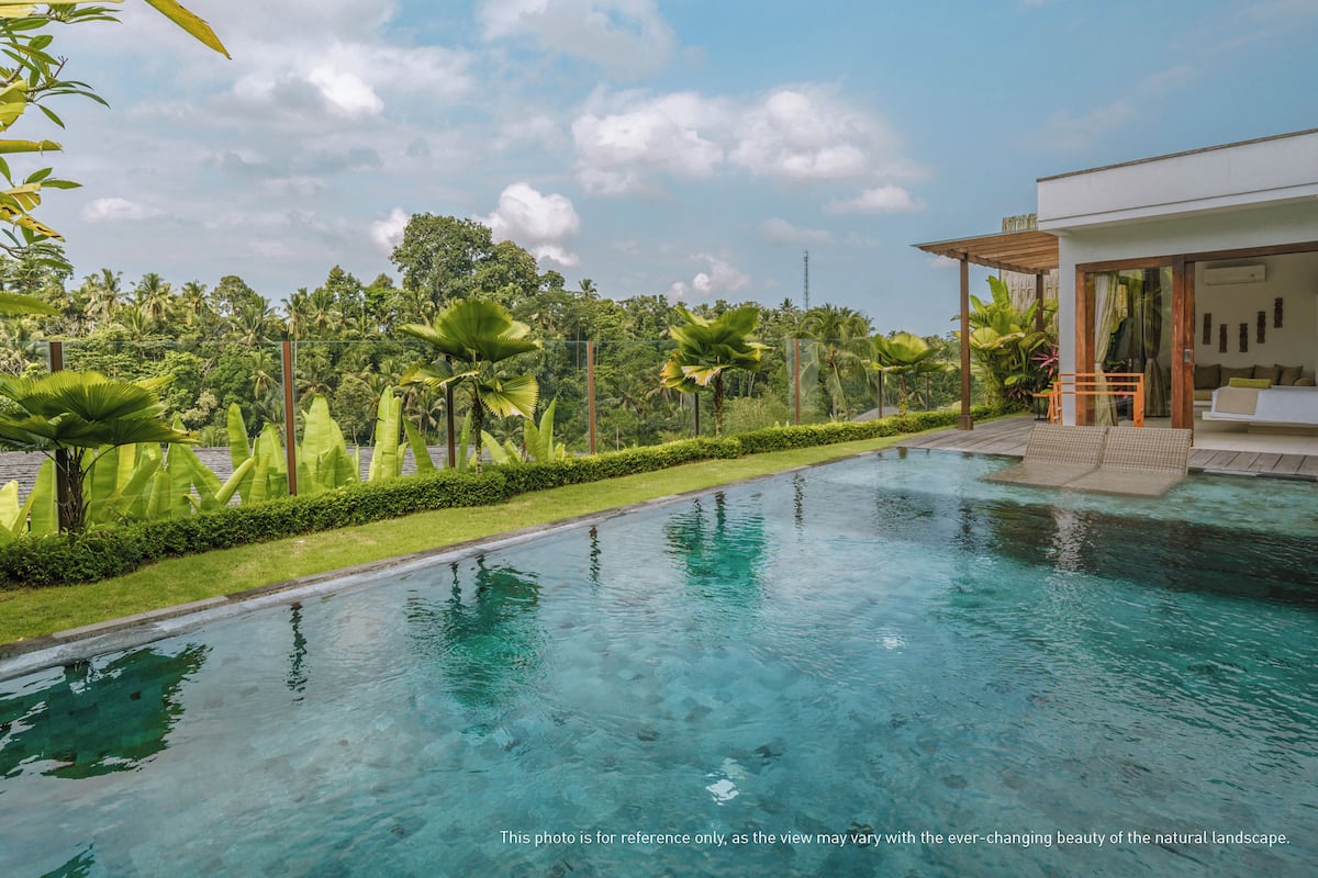 Villa de lujo, 2 habitaciones, piscina privada (Jungle View) | Ropa de cama de alta calidad, colchones con acolchado adicional, minibar