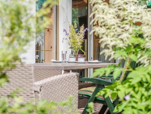Outdoor dining - Idyllisches Ferienhaus bei Wernigerode (Benzingerode)