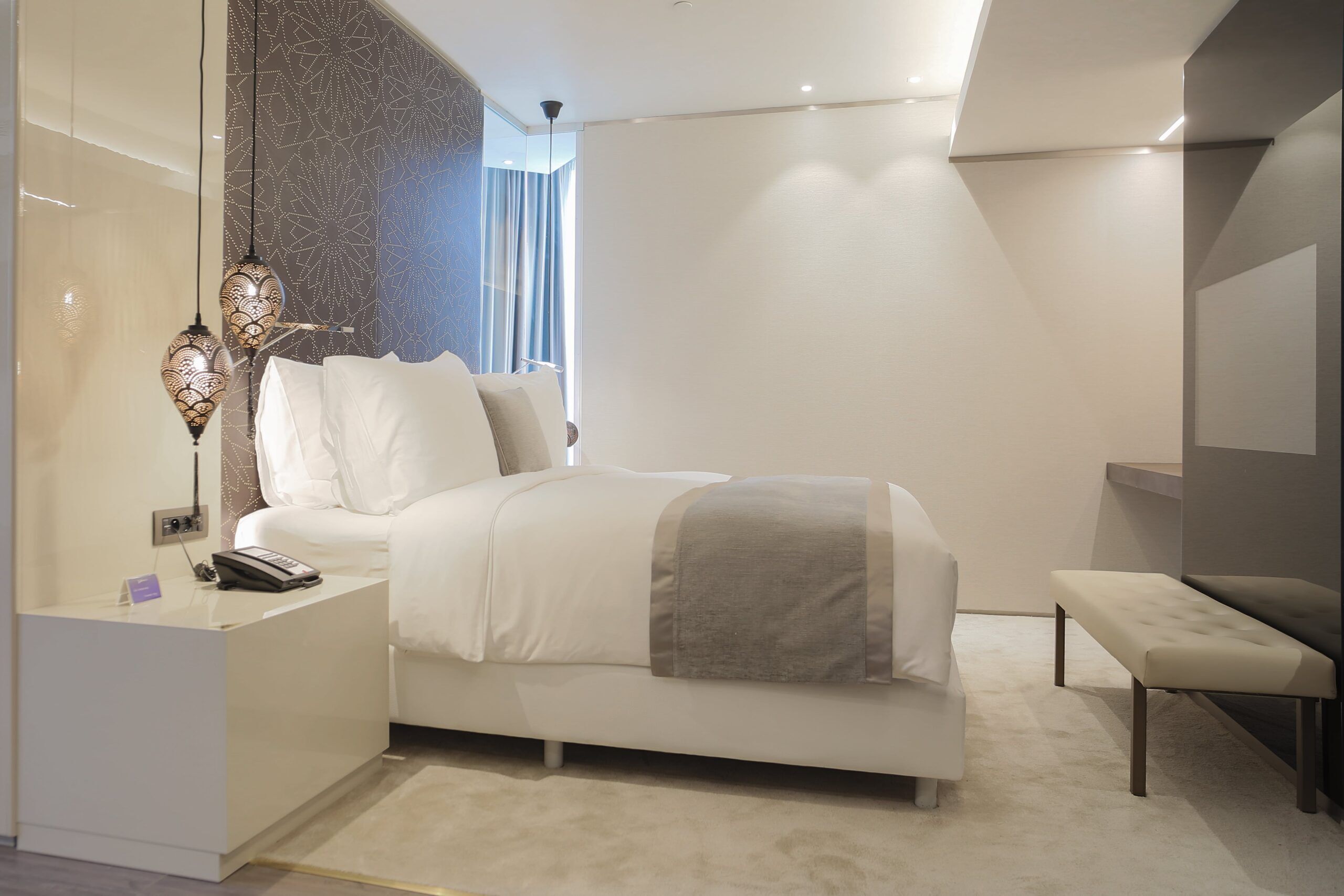 2 habitaciones y sábanas de algodón egipcio 