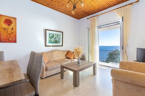 Living area - Villa Katina - private pool & sea view (Corfu)