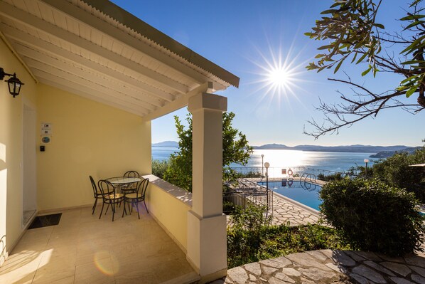 Front of property - Villa Katina - private pool & sea view (Corfu)
