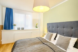 Suite, 2 Bedrooms, Balcony | Hypo-allergenic bedding, in-room safe, blackout drapes, soundproofing