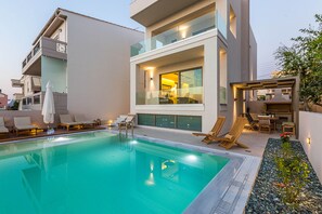 Pool - Villa Amelia I Free mini van & private pool (Chania)
