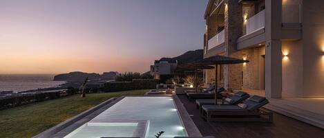 A heated pool