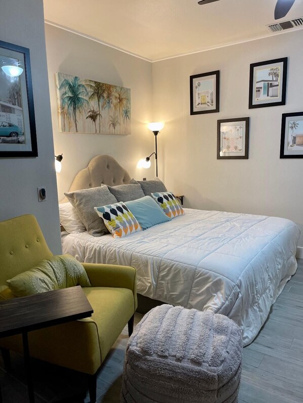 1 habitación, escritorio, tabla de planchar con plancha y wifi gratis 