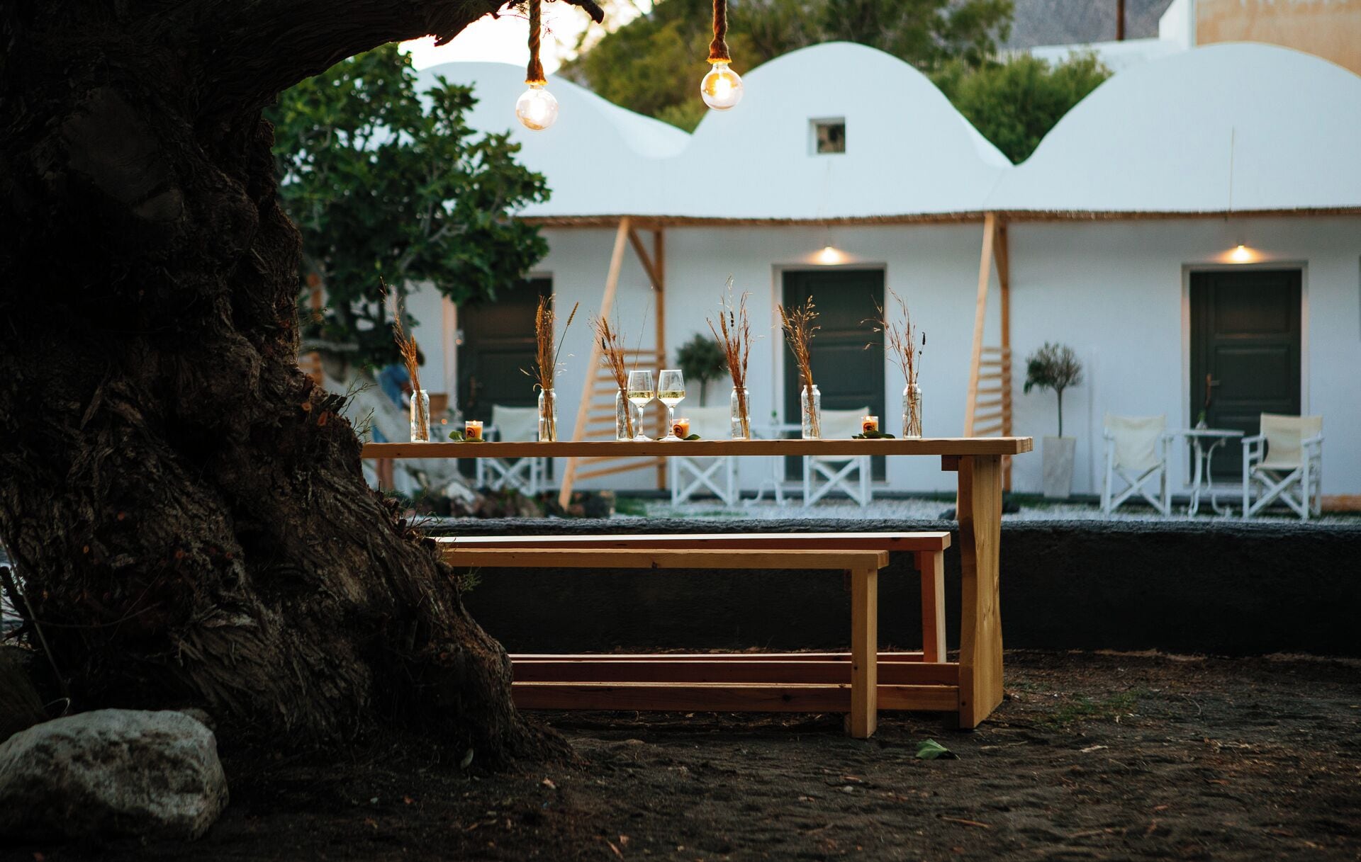 Vista frontal de la propiedad