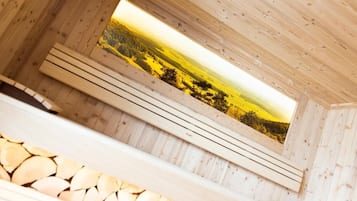 Sauna, hot stone massages, deep-tissue massages, Thai massages, massages