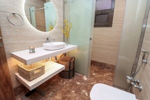 公寓, 1 間臥室 | 浴室 | 淋浴設備、吹風機、浴袍、坐浴桶