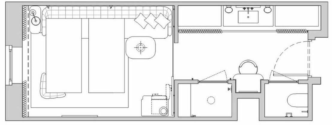 Camera con 2 letti singoli (Chamber) | Biancheria da letto ipoallergenica, cassaforte in camera, una scrivania