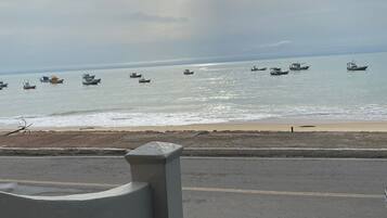 En la playa