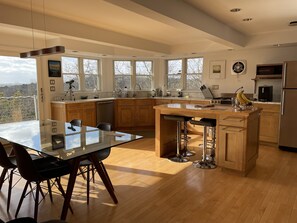 Fridge, microwave, oven, stovetop - Spacious home with 3 decks of spectacular views overlooking Provincetown Harbor (Provincetown)