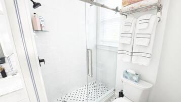 Hair dryer, towels