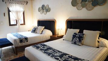 Superior Quadruple Room, 1 Bedroom, Non Smoking | In-room safe, free cribs/infant beds, bed sheets