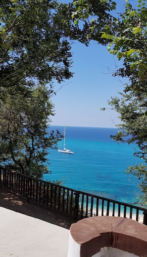Enjoy breathtaking views of the sea from a serene coastal setting.