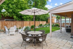 Deluxe Townhome | Terrace/patio - Hip Strip Haven Unit A (Missoula)