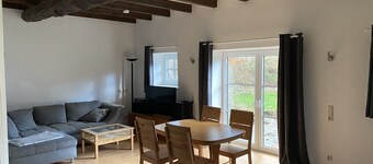 Holiday home in the country with clay plaster walls