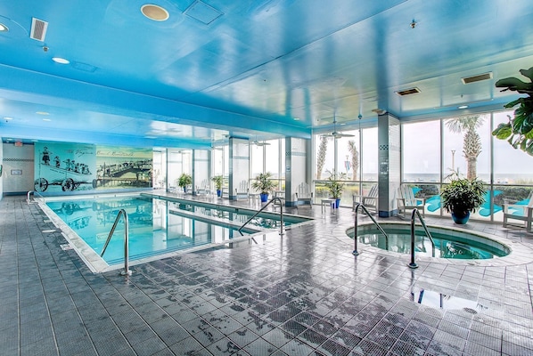 Indoor pool, a heated pool