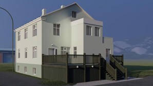 Front of property - Riverside Hotel (Blönduós)