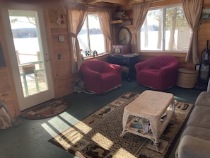 Smart TV, DVD player - Welcome to our Waterfront Cabin in Northern, Maine. A great place to relax!!  (Lincoln)