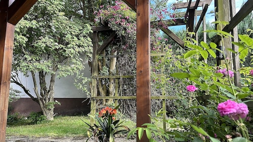 Spacious holiday apartment with terrace and garden