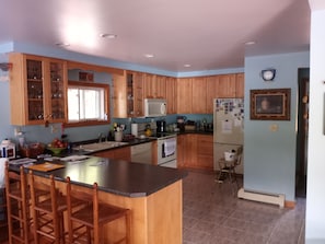 Private kitchen - Spacious Lakefront home on Moose Pond (Bridgton)