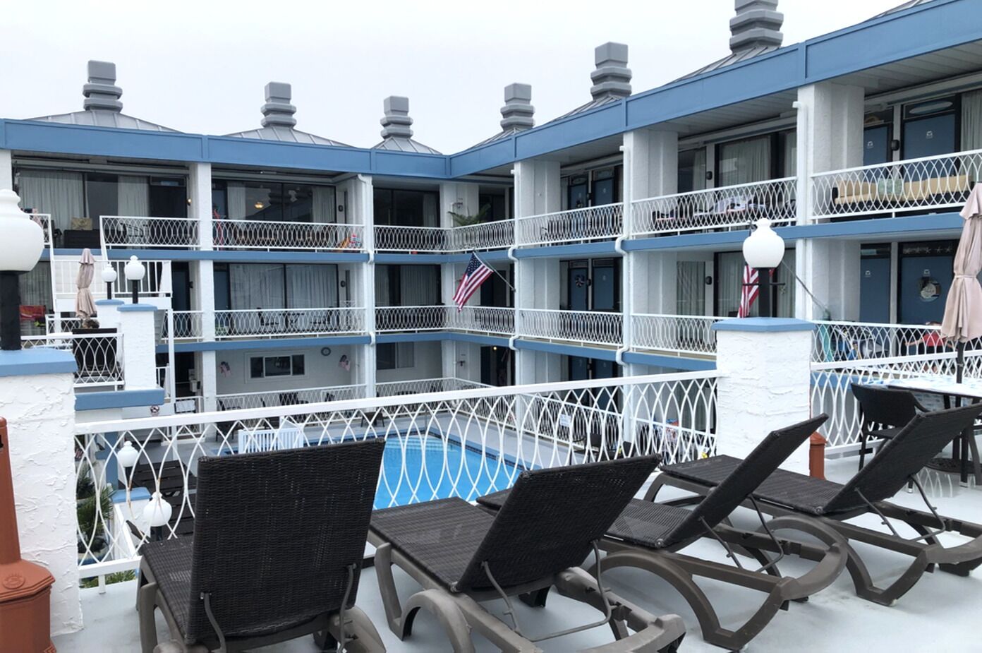 Super-cute North Wildwood condo.  One block to beach. Pool, Sundecks, Grills.
