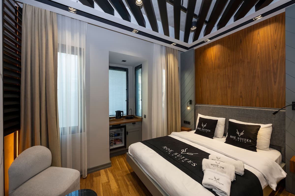 City Studio, 1 King Bed, Balcony, City View | 1 bedroom, premium bedding, down comforters, memory foam beds
