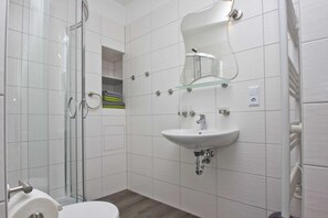 Shower, hair dryer