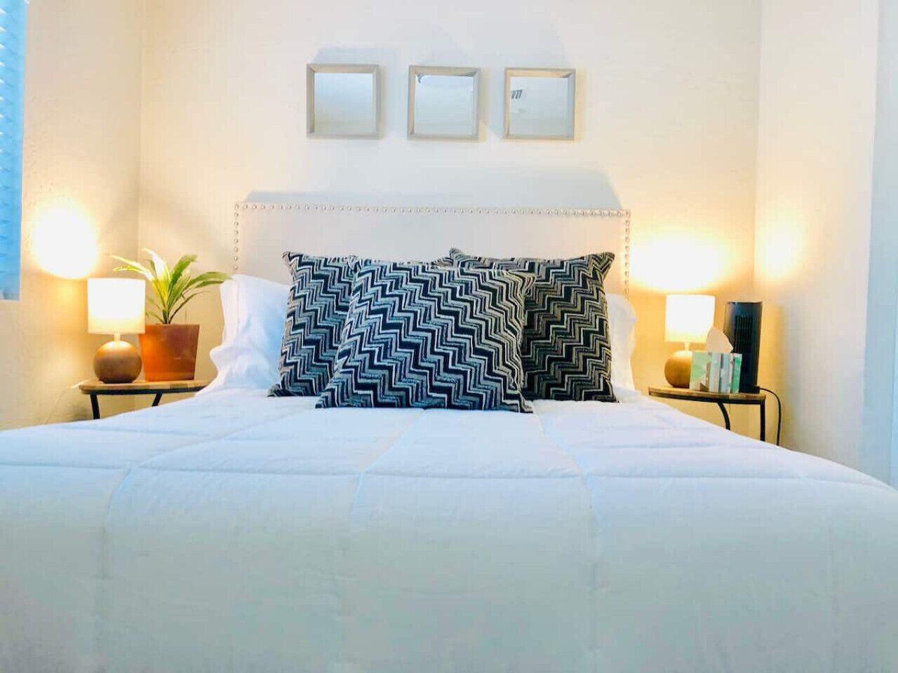 3 bedrooms, memory foam beds, iron/ironing board, free WiFi