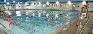 Indoor pool - Waterfront! Game Room, Hot Tub, Kayaks, Comm Pool, Theater Room,Fire Pit,Dogs OK (Kill Devil Hills)