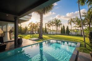 Indoor pool, outdoor pool