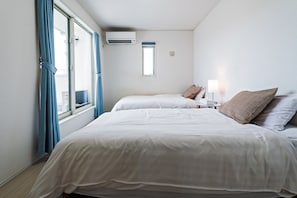 Perushuoneisto (Unit B) | 3 makuuhuonetta, ilmainen Wi-Fi, vuodevaatteet