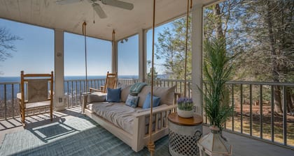 Fin and Fig Farmhouse | Pet-Friendly, Mountaintop Farmhouse | Scenic Views and Hot Tub