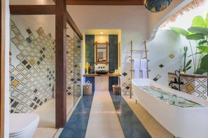 Free toiletries, bathrobes, towels, soap