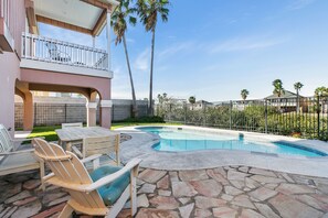 A heated pool
