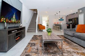 TV, DVD player, stereo, offices