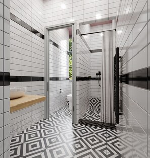 Shower, hair dryer - When in Athens - Hostel  (Athens)