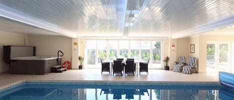 Indoor pool, a heated pool