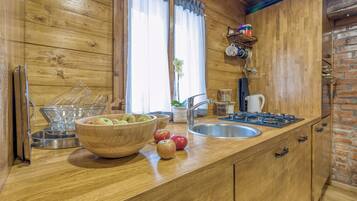Family House, Multiple Bedrooms, Mountainside (Eco House Lina With Hot Tub and Sauna) | Private kitchen | Fridge, oven, stovetop, dishwasher