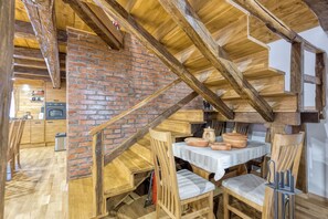 Family House, Multiple Bedrooms, Mountainside (Eco House Lina With Hot Tub and Sauna) | Dining - Eco House Lina With Hot Tub and Sauna (Sveti Juraj na Bregu)