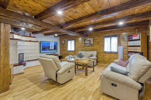 Family House, Multiple Bedrooms, Mountainside (Eco House Lina With Hot Tub and Sauna) | Living area - Eco House Lina With Hot Tub and Sauna (Sveti Juraj na Bregu)