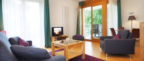 Fernseher, DVD-Player, Stereoanlage